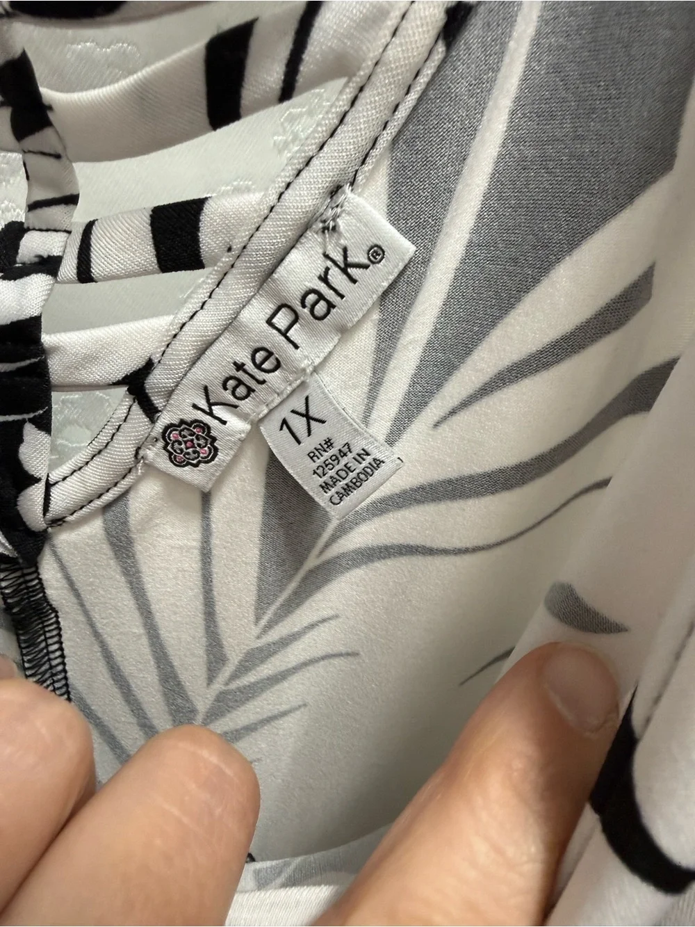 Sleeveless Black & White Tropical Print Jumpsuit